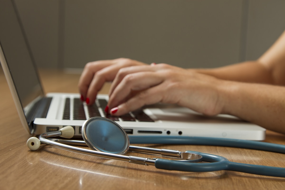 Therapist working on SEO strategy for private practice visibility